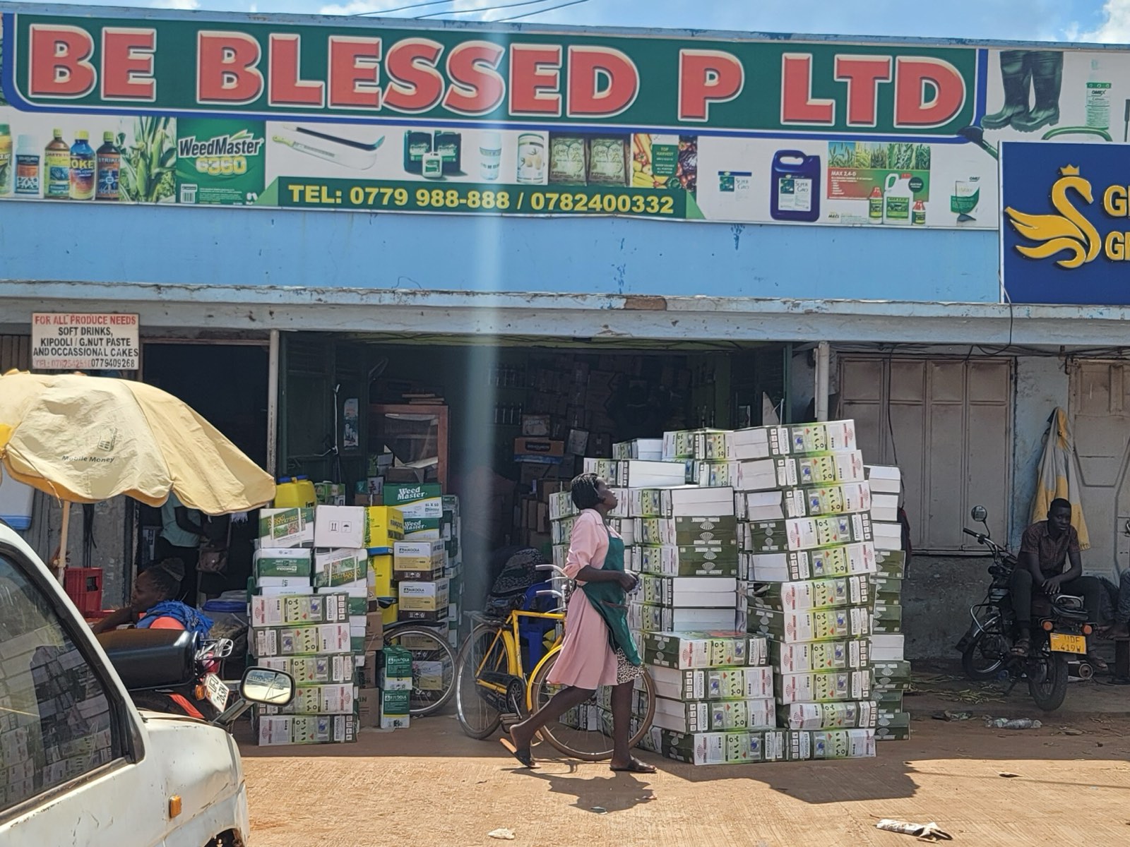 Be Blessed team in the field
